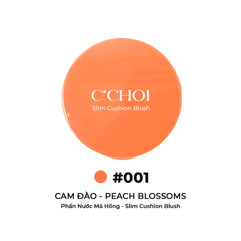  Phấn Nước Má Hồng - Slim Cushion Blush - #001 - Cam Đào - Peach Blossoms 