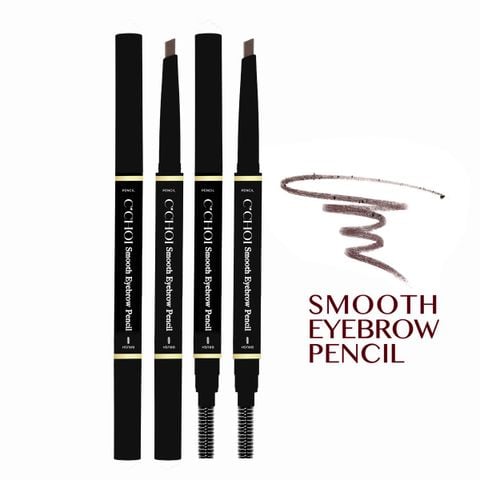  Chì Kẻ Mày C'Choi - Smooth Eyebrow Pencil - #01 Dark Gray - Xám Đen 