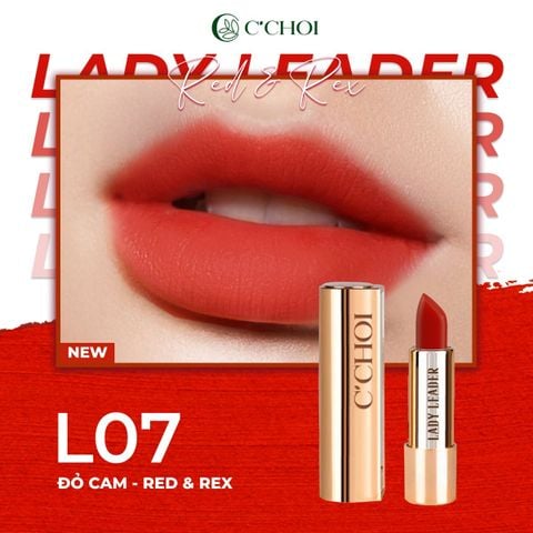  Son Lady Leader Đỏ Cam - L07 - Red & Rex 