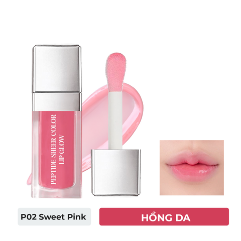  Son Dưỡng Bóng - Peptide Sheer Color Lip Glow - P02 Sweet Pink 