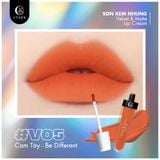 Son Kem Nhung Cam Tây - V05 Be Different - C'Choi Velvet & Matte Lip Cream