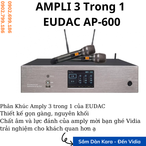 Ampli liền công suất EUDAC AP-600