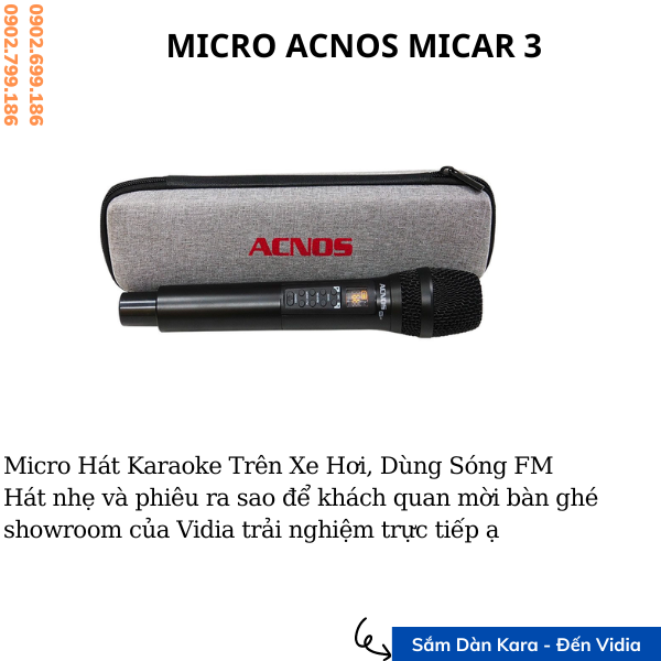 Vang Số Tích Hợp Micro ACNOS MiCar 3