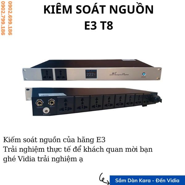 Bộ Kiểm Soát Nguồn E3 T8 - Thiết Bị Bảo Vệ Nguồn Điện Dưới 3 Triệu