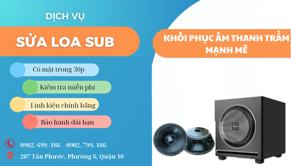 Dịch Vụ Sửa Chữa Loa Sub Karaoke của Vidia – Khôi Phục Âm Thanh Trầm Mạnh Mẽ