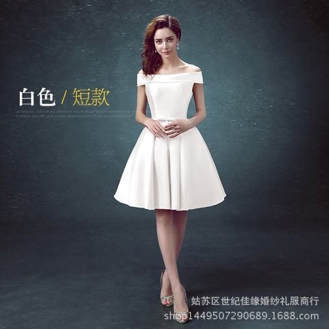 Đầm satin midi 2 dạng ngắn