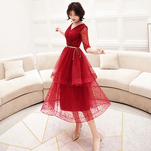 Zolia dress - Đầm tiệc dài có tay 3 tầng