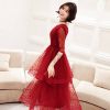 Zolia dress - Đầm tiệc dài có tay 3 tầng