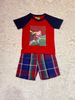 Bộ quần áo bé trai Jadiny áo thun đỏ