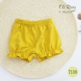  Đồ bộ bé gái baby doll vàng oli river T138-1 - ODB048 