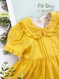  Váy đầm bé gái màu vàng hạt phối tay chun bé gái oli river  H070 - ODZ355 
