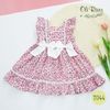 Đầm trẻ em Floral với hoạ tiết hoa nhí hồng oli river - T044-2