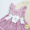 Đầm trẻ em Floral với hoạ tiết hoa nhí hồng oli river - T044-2