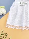  Váy đầm ren thêu trắng tay bèo oli river H398 - ODZ464 