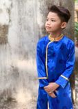  Áo dài bé trai đồng tiền xanh may mắn - TAD013 