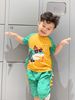 Đồ bộ thun cá mập cho bé trai màu vàng BTR137