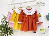  Đầm bé gái màu hồng xinh xắn oli river T315-2 - ODZ098 