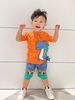 Đồ bộ thun khủng long cho bé trai màu cam BTR131