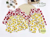 Bộ ngủ quần áo dài tay hoa đỏ oli river H319-1 - ODB173 
