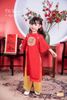  Bộ áo dài bé gái áo đổ phối quần vàng N213 - OAD048 