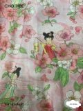 Váy đầm hồng phối lưới hồng oli river CH24046 