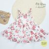 Váy đầm cho bé gái, Đầm voan hồng oli river T137