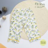  Đồ bộ bé gái pijama dài tay oli river T215-2 - ODB044 