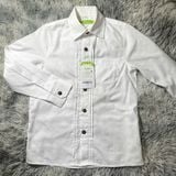  Áo sơ mi tay dài trắng xếp ly cao cấp - TAS038 