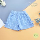  Bộ đồ bé gái áo sát nách muslin xanh oli river H351-4 - ODB187 