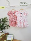 Đồ bộ bé gái hoa hồng oli river T464-1 - ODB079 