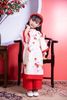  Bộ áo dài bé gái lựu đỏ nữ tính N268 -OAD046 
