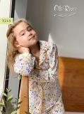  Đồ bộ bé gái pijama dài tay hoa nhí oli river T215-1 - ODB045 