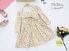 Áo đầm bé gái, Váy Hoa Nhí Thắt Nơ ở Ngực Oli River S794
