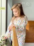  Đồ bộ bé gái pijama dài tay hoa nhí oli river T215-1 - ODB045 