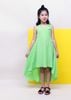 Đầm 2 dây cho bé gái, Đầm maxi mullet xanh