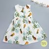 Đầm yếm cho bé gái, Đầm bé gái hinh trái dứa oli river T171