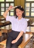  Áo sơ mi đồng phục học sinh nữ tay rộng với chất liệu cotton Nhật cao cấp - GDP035 