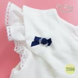 Đầm trắng chân thêu nổi oli river T098 - ODZ050 