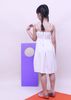 Đầm trẻ em, Đầm maxi hai dây bèo ngực chấm bi trắng