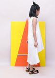  Đầm maxi mullet trắng bé gái - DG200 