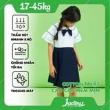  Đầm học sinh tay xòe viền - DPG004 