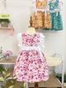 Váy đầm bé gái hoa hồng phối ren ngực oli river H017-6