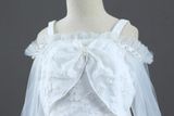  Đầm công chúa xốp trắng tay lưới - MS204 - GDT022 