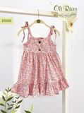  Váy hoa nhí nền hồng hai dây bé gái H098-10 - ODZ342 