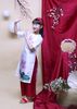 Áo dài bé gái may mắn sen, mẫu áo dài đẹp cho bé gái