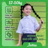  Áo sơ mi học sinh nữ cổ sen phối ren tay xòe - GDP026 