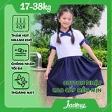  Đầm học sinh bé gái không cổ cột nơ - GDP031 
