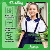  Áo sơ mi học sinh nữ phối xanh - GDP032 