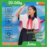  Áo sơ mi học sinh nữ cổ xanh cotton thoáng mát - GDP045 
