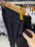  Quần dài kaki đen cao cấp lưng thun phối dây kéo TDP040 